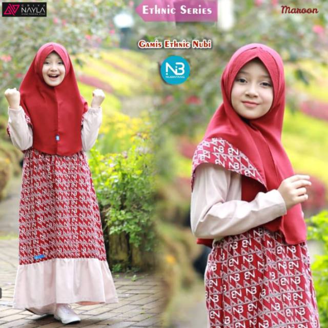Gamis ethnic set (6-11th)