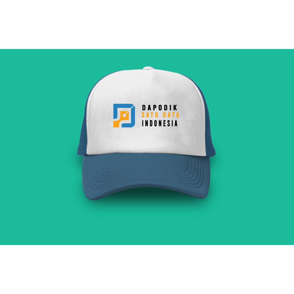 Dekastem Cap Logo Dapodik Version #1 White Black