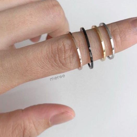 Koleksi Terbaru.. Meree - Basic Ring Stainless Steel