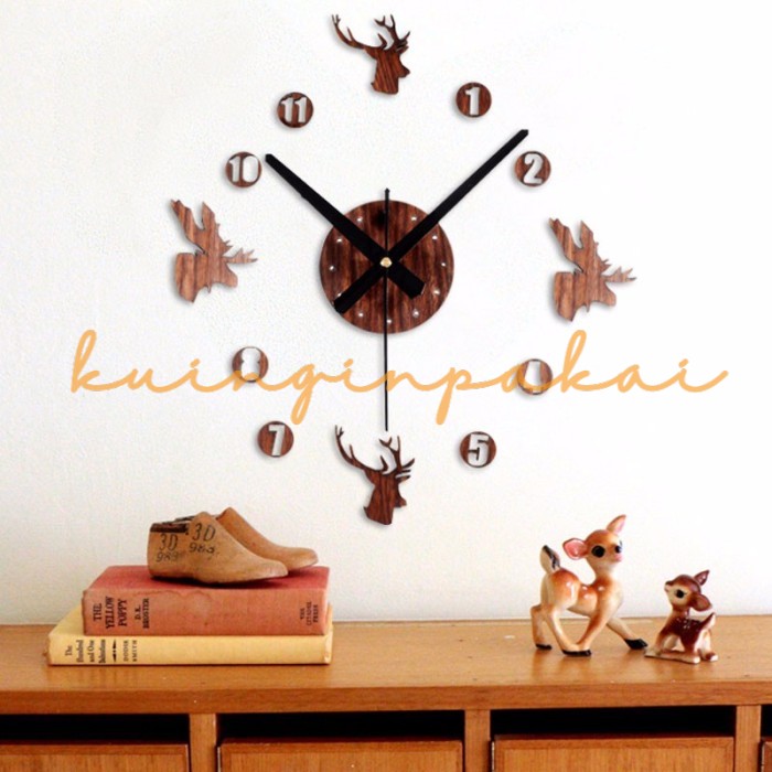 Jam Dinding DIY Giant Wall Clock Quartz Creative Design