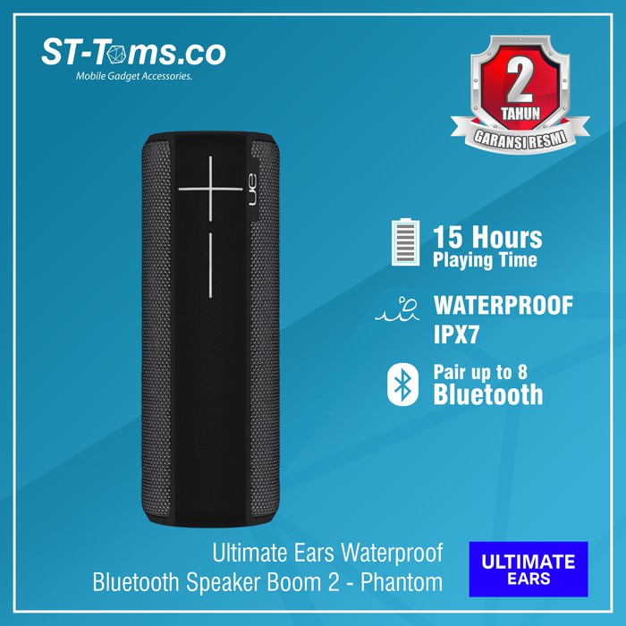 Ultimate Ears Waterproof Bluetooth Speaker Boom 2 - Phantom