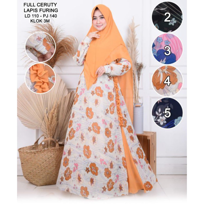 Gamis ceruty full