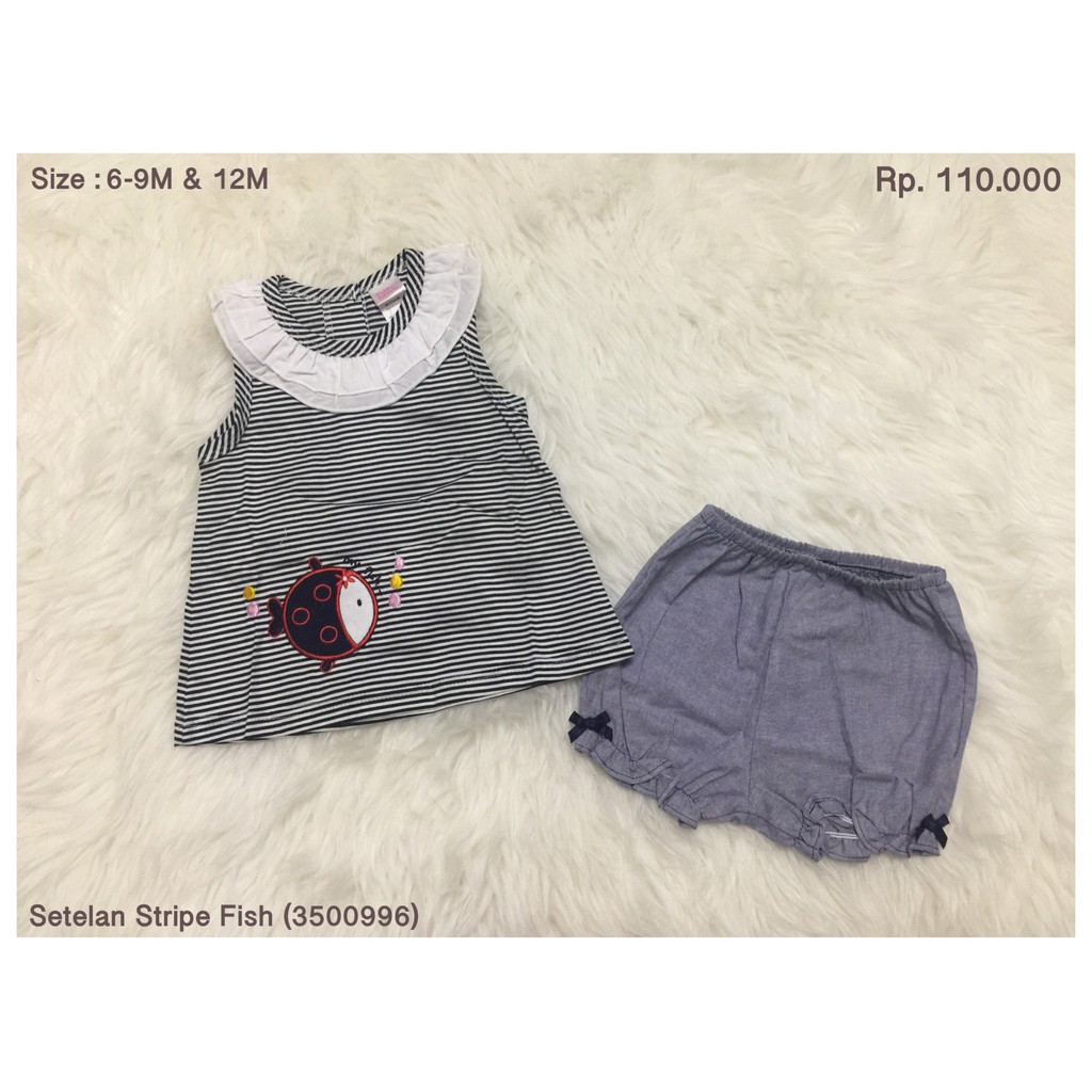 SETELAN STRIPE FISH ANAK