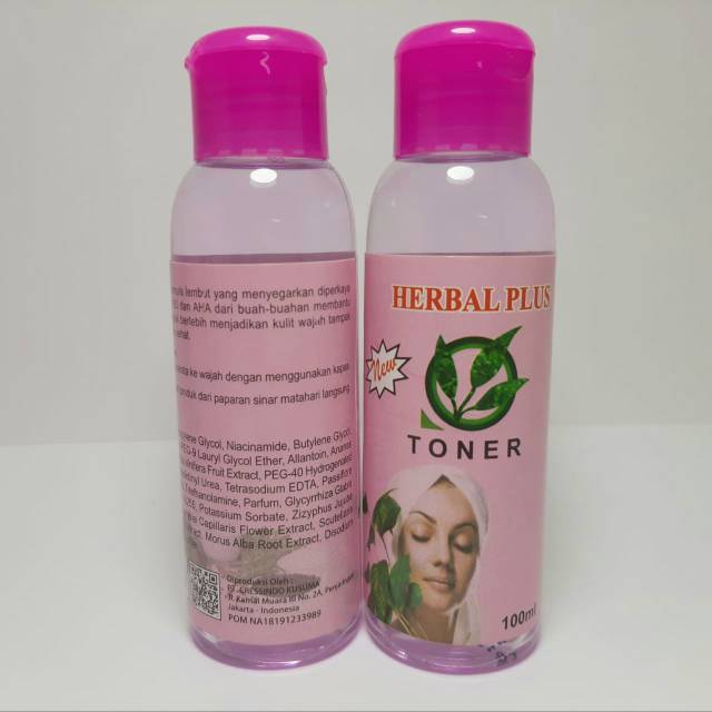 TONER HERBAL PLUS 100ML BPOM