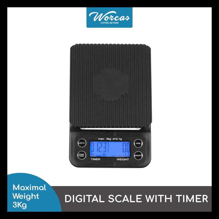 V60 DRIP COFFEE SCALE WITH TIMER | TIMBANGAN DIGITAL | KITCHEN SCALE KODE 1437