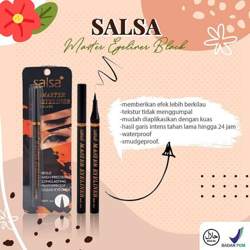 Salsa Master Eyeliner Black 3ml