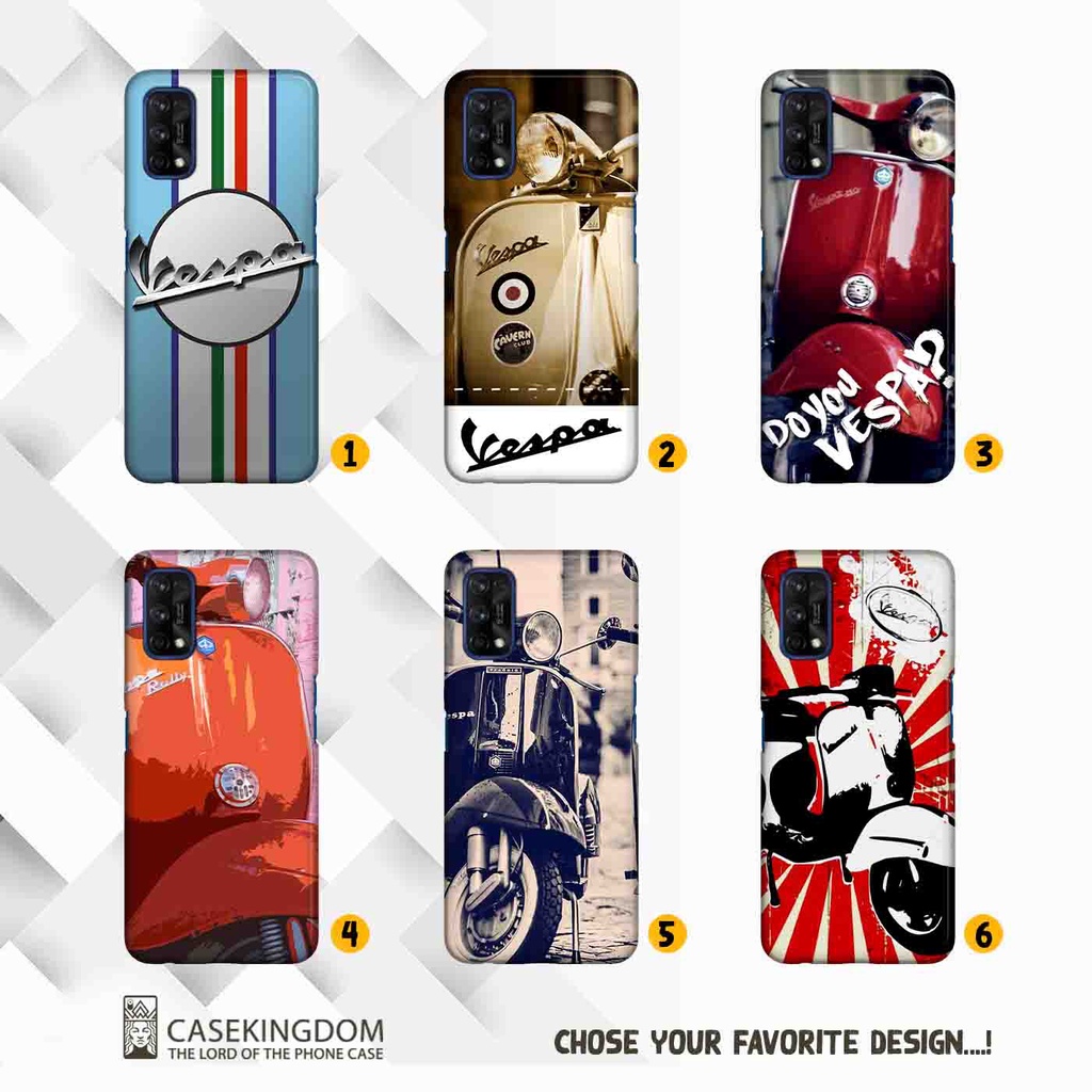 Premium Custom Case Realme 7 Pro Vespa Casing Hardcase