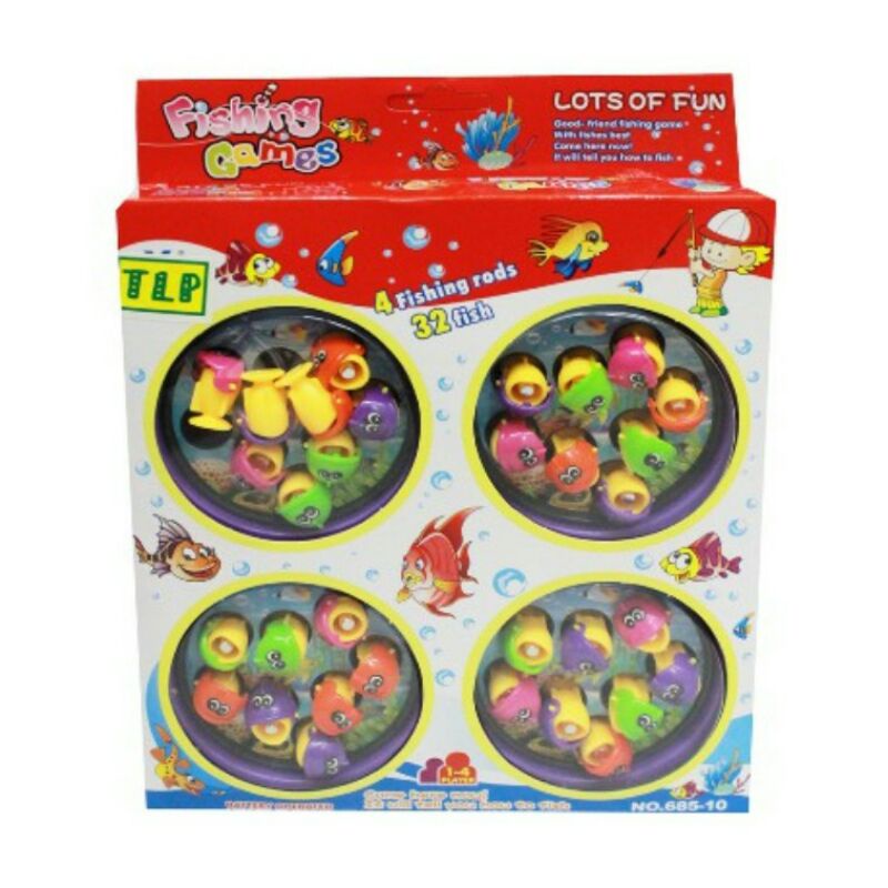 mainan pancing 4 kolam