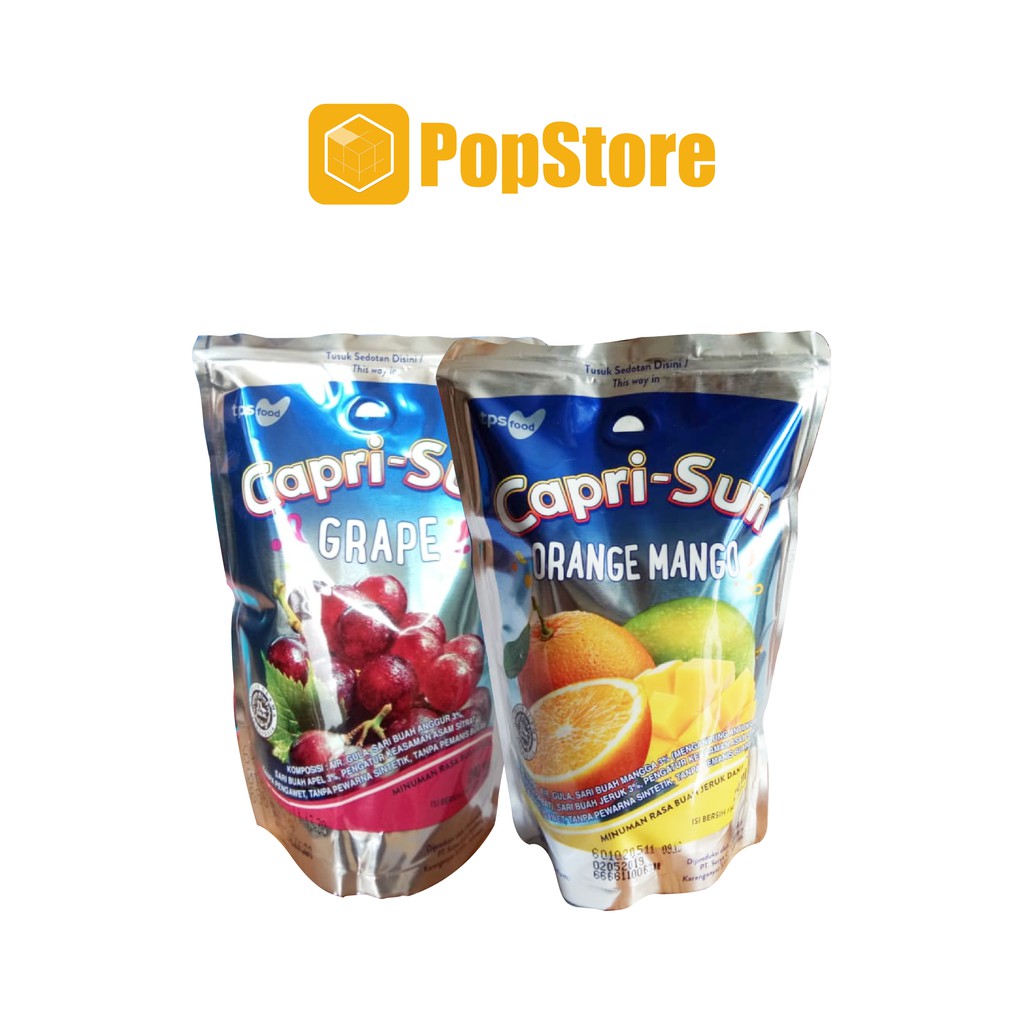 Capri Sun Rasa Grapes/ Rasa Orange Mango - 200 ml