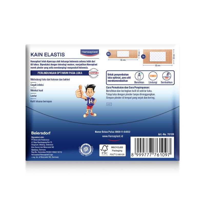 Hansaplat Kain Elastis Isi 10 Lembar