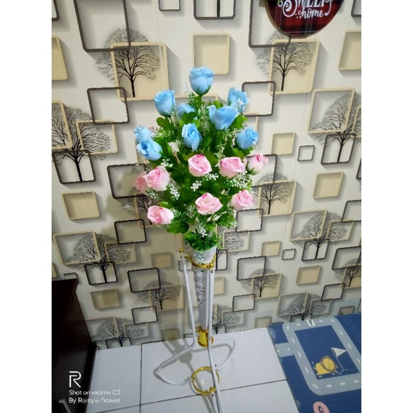 bunga hias mawar standing