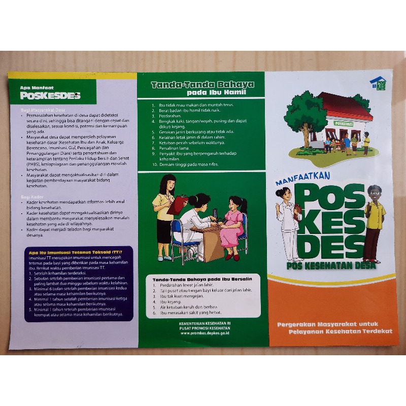 Leaflet Manfaat Pos Kesehatan Desa