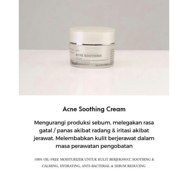 Acne soothing cream