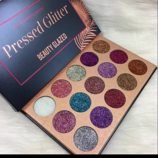 Pressed gliter beauty glazed