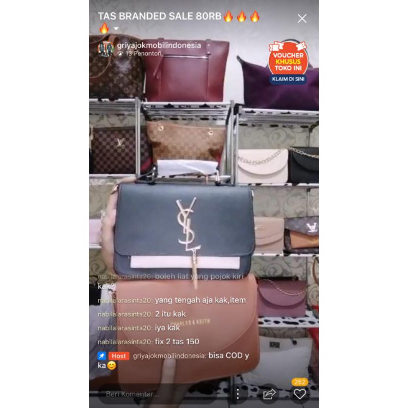 Link Shopee live 2 tas
