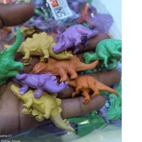 100pcs dinosaurus karet