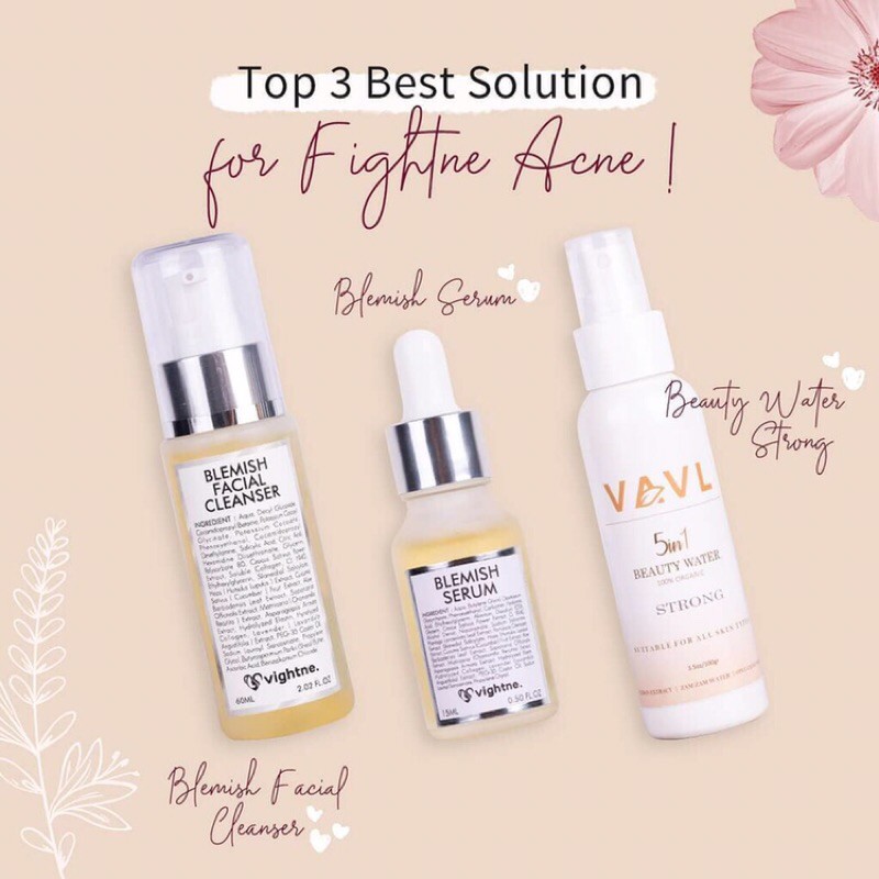 VAVL BYE ACNE PACKAGE  (free pouch +gift)