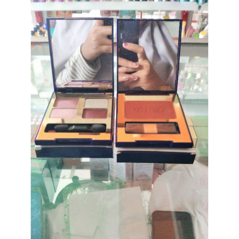 paket eyeshadow + blush on Inez