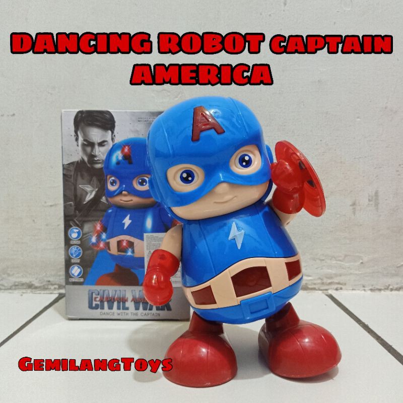 DANCING ROBOT / ROBOT JOGET CAPTAIN AMERICA
