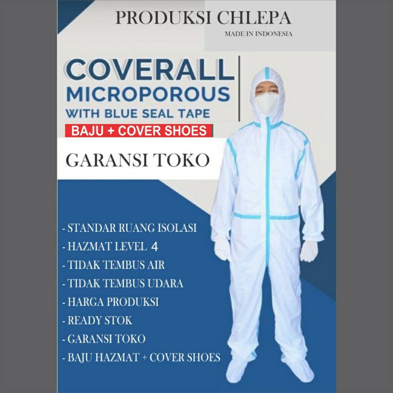 Hazmat baju APDberbahanMicroporous