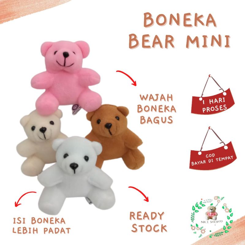 Boneka Bear Mini Ready Langsung kirim