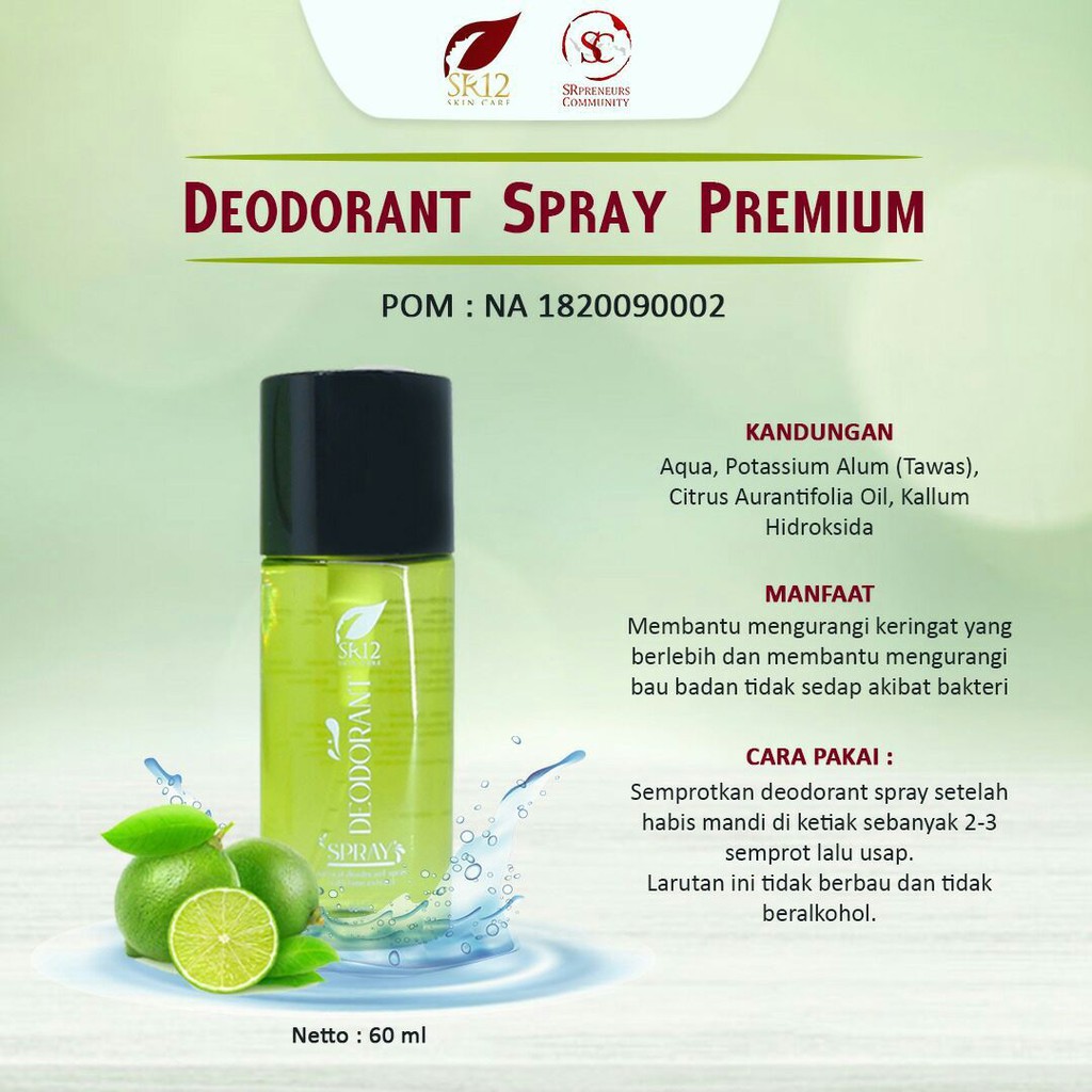 Deodorant Herbal SR12 Premium