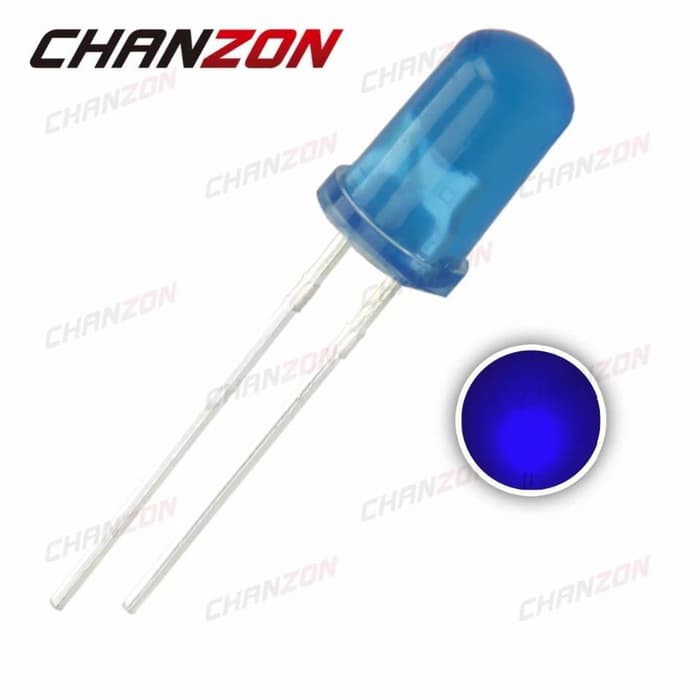 Led 5Mm Diffused Biru Blue Lampu Led Diode High Quality