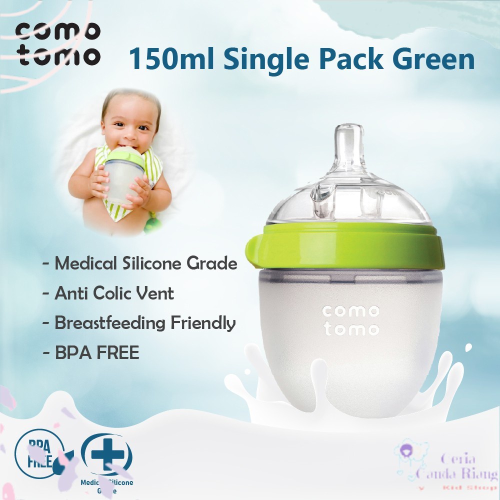 CCR - Comotomo Green 150ml Single Pack – Botol Susu Bayi