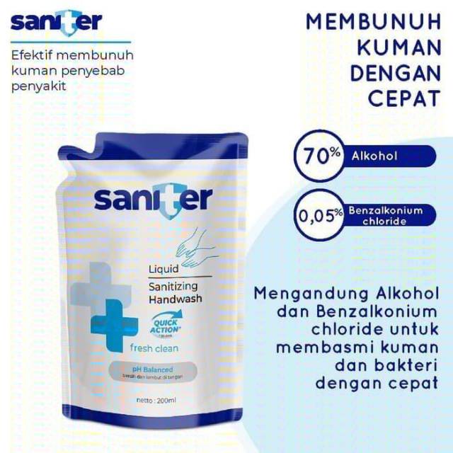 Saniter Handwash 200ml Refill