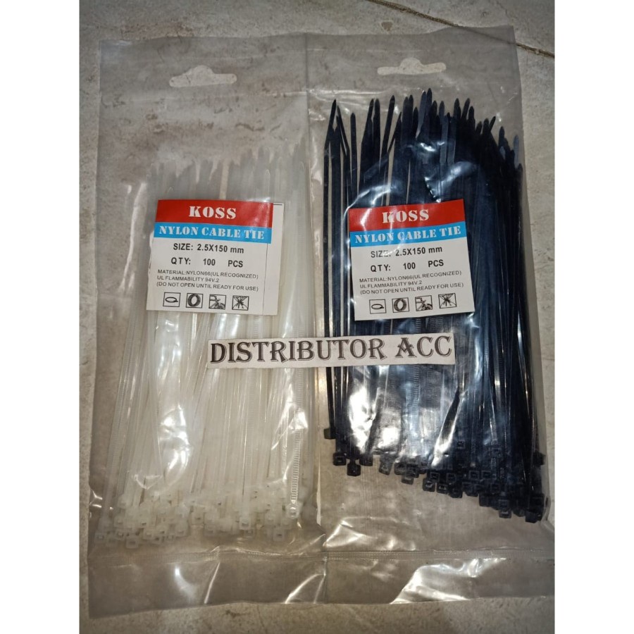isi 100 Pcs Cable Ties 15cm