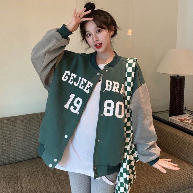 jaket semi varsity keren baseball