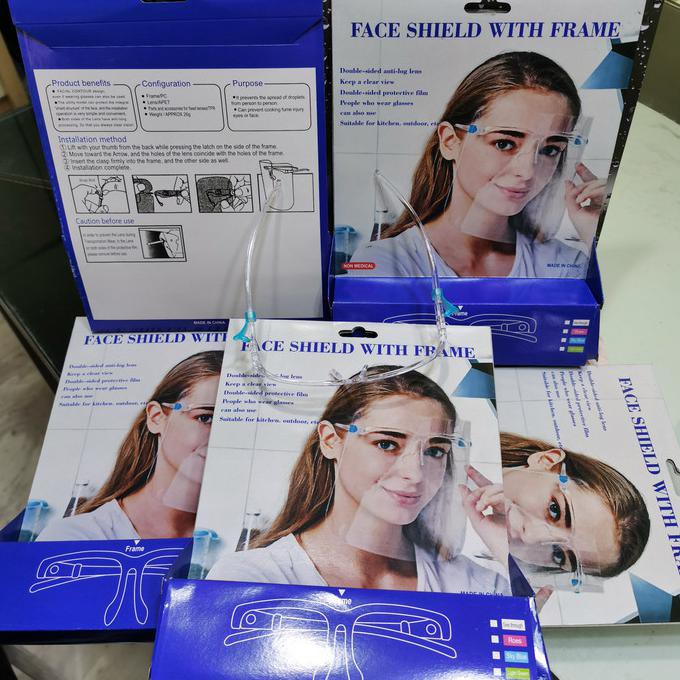 Face Shield Kacamata Box Package Apuakstore