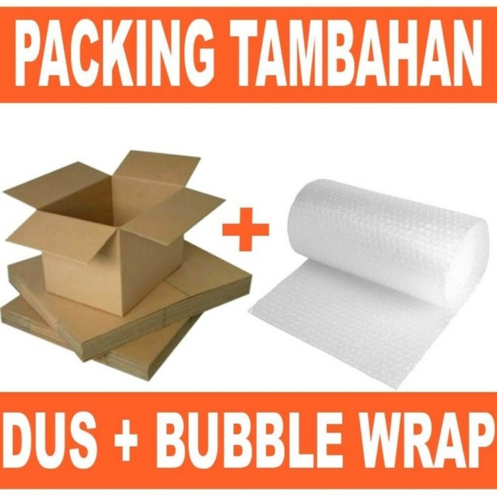 Bubble Wrap+kardus packing