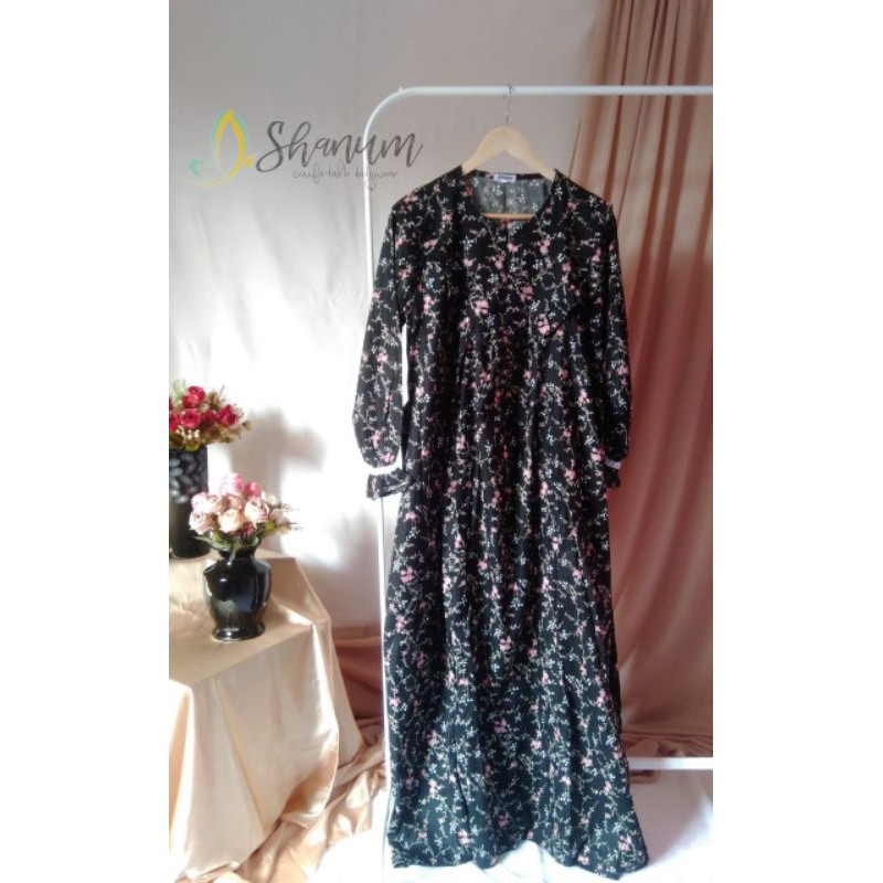 GAMIS KATUN MOTIF BUNGA (Kode : A9)