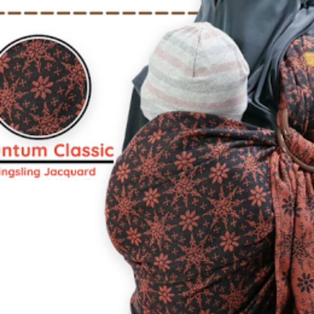 Ringsling jacquard woven
