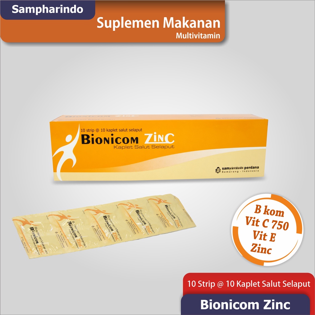 Bionicom Zinc 1Box 100's