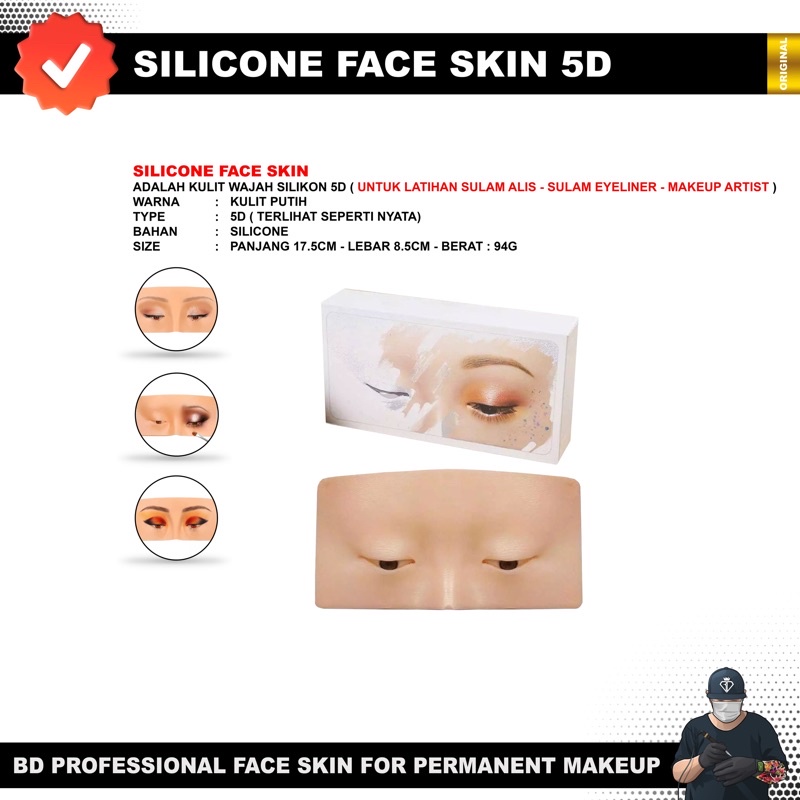 Silicone face skin 5D