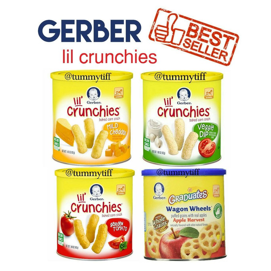 GERBER LIL CRUNCHIES CHEDDAR