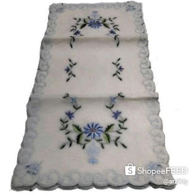 Taplak Meja import Bordir Organdi