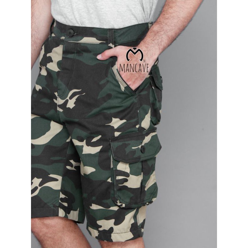 Mancvave.str celana pendek cargo camo