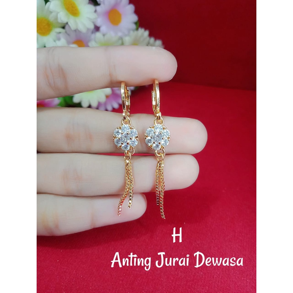 Anting Dewasa Jurai Permata Lapis Mas