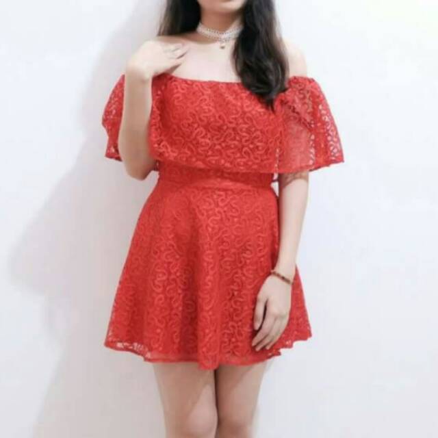 Redish semi mini dress