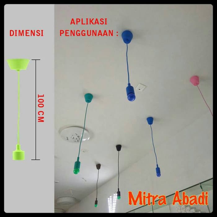 Jual Kap Lampu Gantung Fitting E27 Diskon