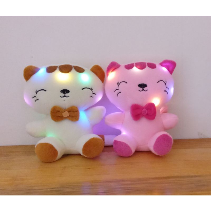 Boneka Kucing Manis  LED