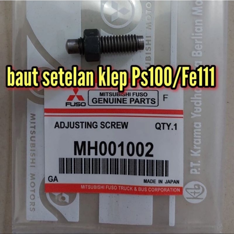 baut setelan klep ps100 MH001002