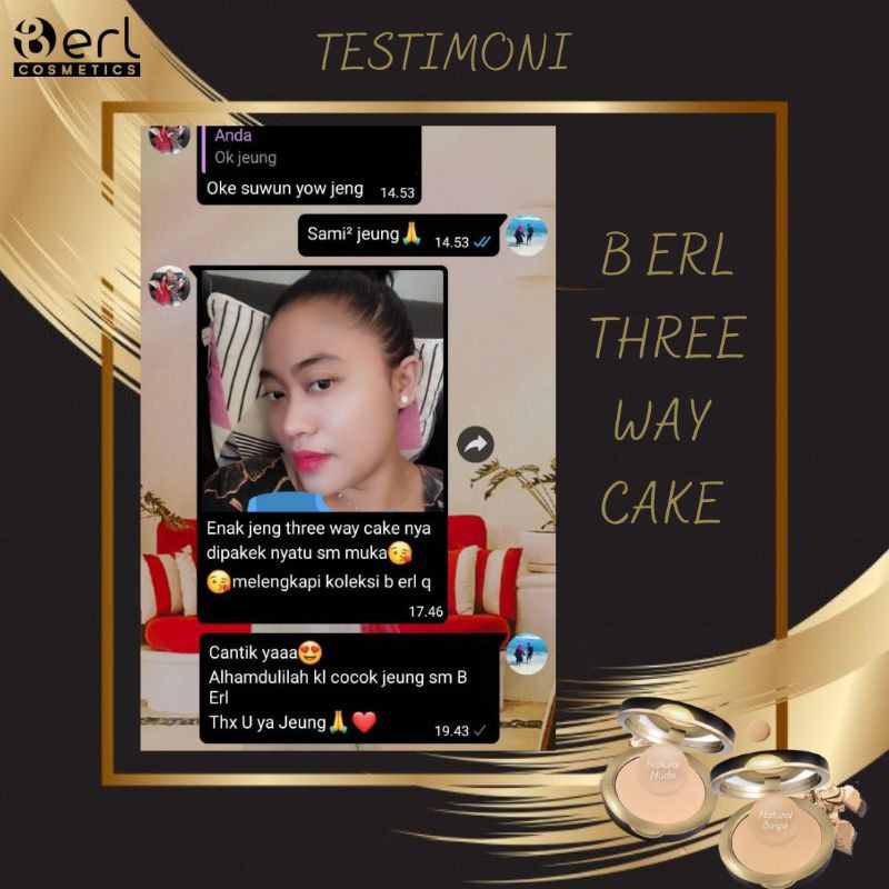 bedak three way cake
