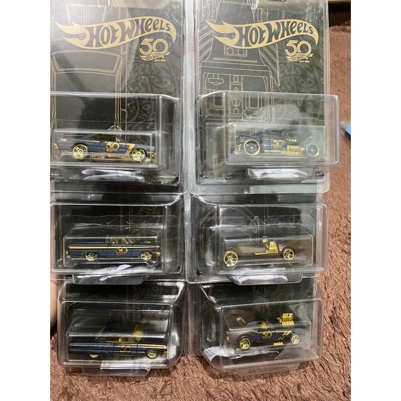 HotWheels 50th Gold and Black set