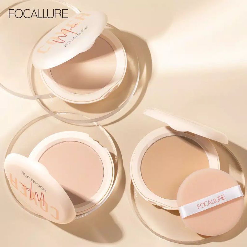 [COD JOGJA] Focallure Covermax Two Way Cake Pressed Powder