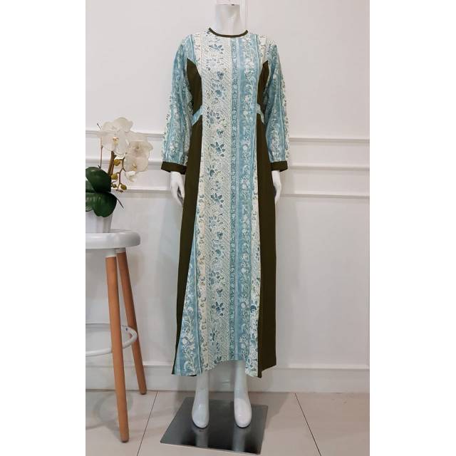 Gamis kombainasi batik