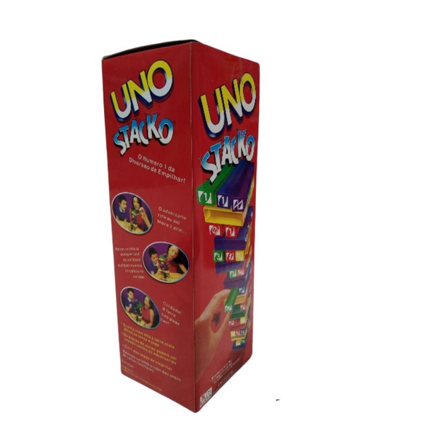 UNO STACKO Permainan Balok Susun FREE BUBBLE WRAP